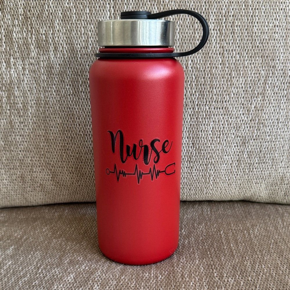 Simple Modern Water Bottle with Nurse Sticker